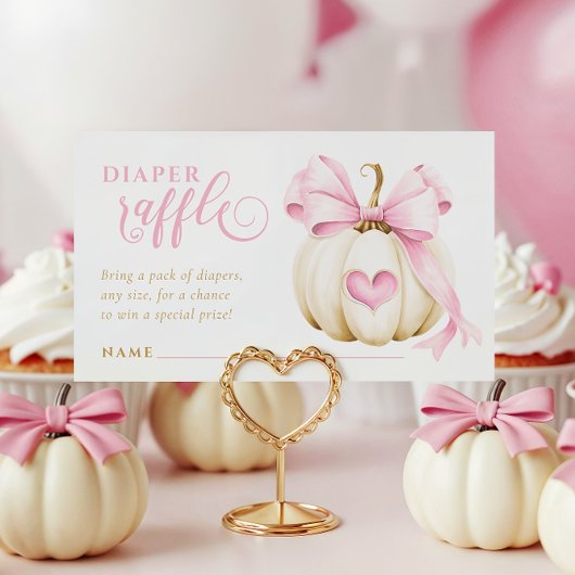 Little Pumpkin is op de weg luier Raffle Kaart