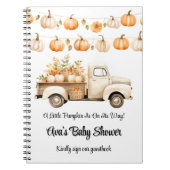 Little Pumpkin is op weg naar Baby shower Guestboo Notitieboek (Voorkant)