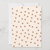 Little Pumpkin is op weg naar Herfst Baby shower Kaart (Achterkant)