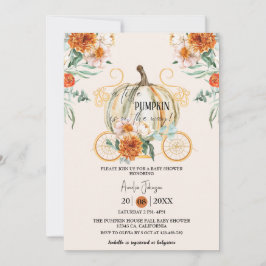 Little Pumpkin is op weg naar Herfst Baby shower Kaart