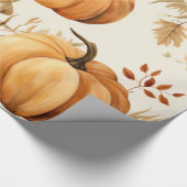 Little Pumpkin is op weg naar het Baby shower Cadeaupapier (Hoek)