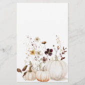 Little Pumpkin is op weg naar het Baby shower Flyer (Achterkant)