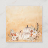 Little Pumpkin is op weg naar het Baby shower Informatiekaartje (Achterkant)