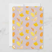 Little Pumpkin Lavender Pink Baby shower Kaart (Achterkant)