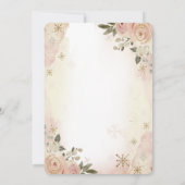 Little Pumpkin Lijst Boho Flowers Baby shower Kaart (Achterkant)