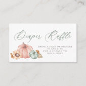 Little Pumpkin Luier Raffle Tickets Informatiekaartje (Voorkant)