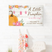 Little Pumpkin Mason Jars Herfst Girl Baby shower Spandoek (Insitu)