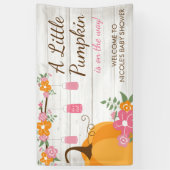 Little Pumpkin Mason Jars Herfst Girl Baby shower Spandoek (Verticaal)