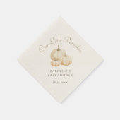 Little Pumpkin Minimalist Herfst Baby shower Servet (Hoek)