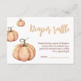 Little Pumpkin minimalistisch Baby shower | thema Informatiekaartje
