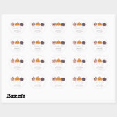 Little Pumpkin Modern Baby shower Ronde Sticker (Vel)