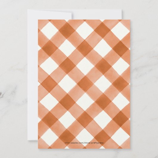 Little Pumpkin Neutral Baby shower Bingo Kaart (Achterkant)