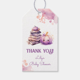 Little Pumpkin New Chapter Baby shower bedankt Cadeaulabel