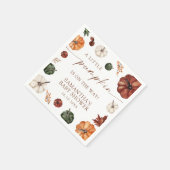 Little Pumpkin On The Way Fall Baby Shower Servet (Hoek)