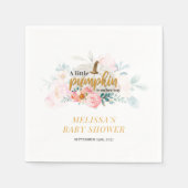 Little Pumpkin on the Way Herfst Girls Baby shower Servet (Voorkant)