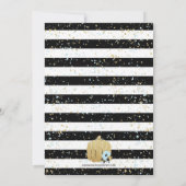 Little Pumpkin on Way - Blue and Gold-Boy Kaart (Achterkant)