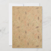 Little Pumpkin One 1st Birthday Party Boy Rustic Kaart (Achterkant)