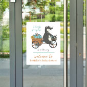 Little Pumpkin op de Way Boy Baby shower Welkom Raamsticker