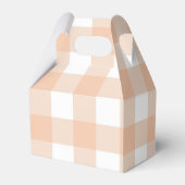 Little Pumpkin Oranje Gingham Bedankdoosjes (Achterkant)