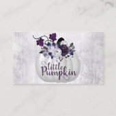 Little Pumpkin | Paars Floral Gift Display Poem Informatiekaartje (Achterkant)