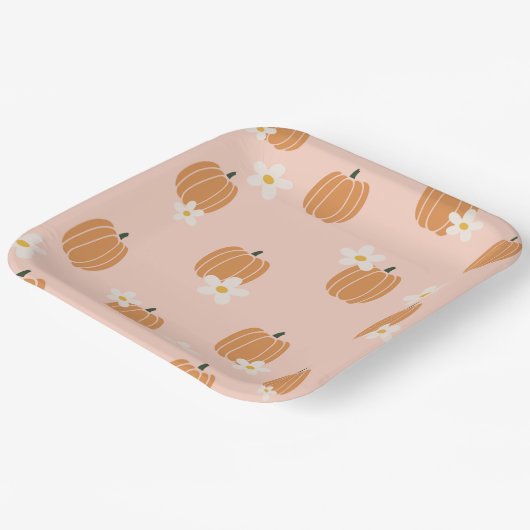 Little Pumpkin Paper Borden Papieren Bordje (Gebogen)