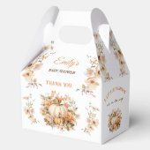 Little Pumpkin Pastel Baby shower Medium Gable Bedankdoosjes (Voorkant)