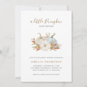 Little Pumpkin Pastel Neutral Baby shower Kaart (Voorkant)