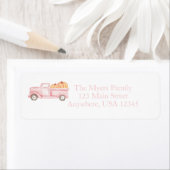 Little Pumpkin Pastel pink Truck Etiket (Insitu)