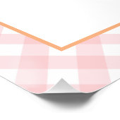 Little Pumpkin Pastel Roze Herfst Verjaardagseten Perfect Poster (Hoek)