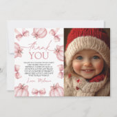 Little Pumpkin Photo Thank You Kaart (Voorkant)