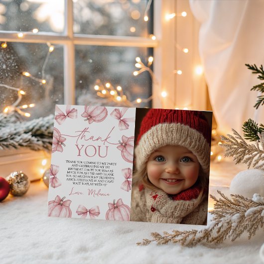 Little Pumpkin Photo Thank You Kaart