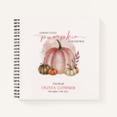 Little Pumpkin Pink Baby shower gastenlijst Notitieboek (Voorkant)