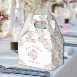 Little Pumpkin Pink Bow eerste verjaardag Bedankdoosjes