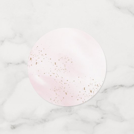 Little Pumpkin Pink Burgundy Gold Baby shower Confetti (Kleine voorkant)