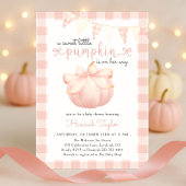 Little Pumpkin Pink Girl Baby shower Uitnodiging