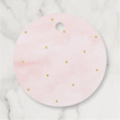 Little Pumpkin Pink Gold Day Bedankjes Labels (Achterkant)