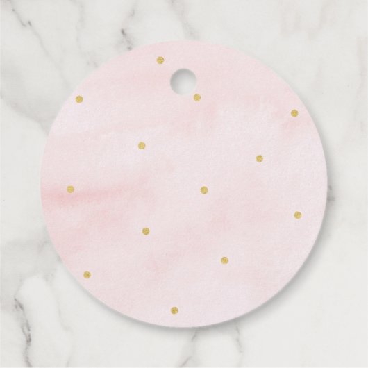 Little Pumpkin Pink Gold Day Bedankjes Labels (Achterkant)