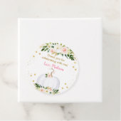 Little Pumpkin Pink Gold Day Bedankjes Labels (In situ)