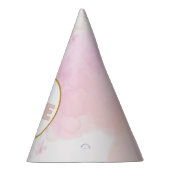 Little Pumpkin Pink Gold Floral Meisje 1e Verjaard Feesthoedjes (Rechts)