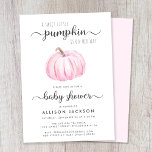 Little Pumpkin Pink Waterverf Baby Girl Shower Kaart<br><div class="desc">Een schattige, vrolijke en heldere baby meisje douche uitnodiging met "A Sweet Little Pumpkin Is On Her Way" geschreven in een mix van moderne soft grey typografie en stijlvol script, en een pastelroze waterverf van een pompoen. Daaronder is "baby shower" geschreven in hetzelfde stijlvolle script en kun je moeders naam...</div>