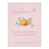 Little Pumpkin Printable Baby shower Welkomstbord Perfect Poster (Voorkant)