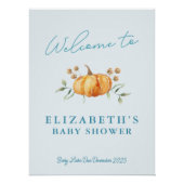 Little Pumpkin Printable Baby shower Welkomstbord Perfect Poster (Voorkant)