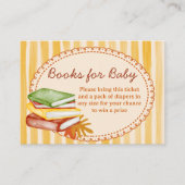 Little pumpkin retro stripes book request informatiekaartje (Voorkant)