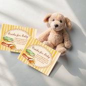 Little pumpkin retro stripes book request informatiekaartje