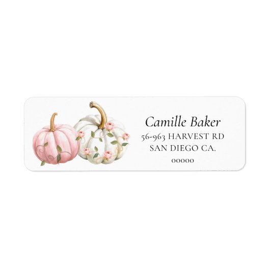 Little Pumpkin Return Mailing Label (Voorkant)