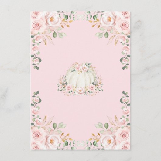  Little Pumpkin Roos Gold Books voor Baby Informatiekaartje (Achterkant)