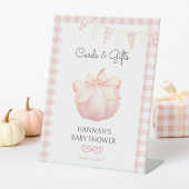 Little Pumpkin Roze Kaarten & Geschenken Baby show Reclamebord Met Voetstuk
