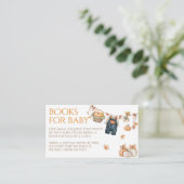 Little Pumpkin Rustic Baby Shower Book Request Informatiekaartje (Staand voorkant)