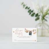 Little Pumpkin Rustic Baby shower spel kaart (Staand voorkant)