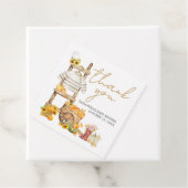 Little Pumpkin Rustic Baby shower Square Bedankjes Labels (In situ)
